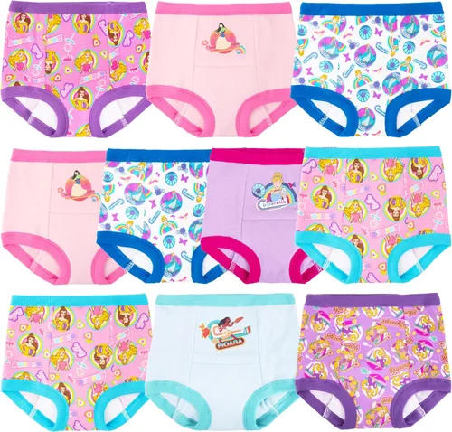 Miniatura 9 de Disney Pantalón de entrenamiento para ir al baño y kit de iniciación de princesa para niñas, incluye calcomanías y tabla de seguimiento, tamaños 2t
