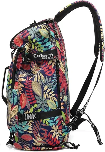 Miniatura 7 de Kalesi Mochila Bolsa de Lona para Gimnasio 4 Vías Impermeable con Compartimento para Zapatos para Viaje Deporte Senderismo Laptop, X-Grande