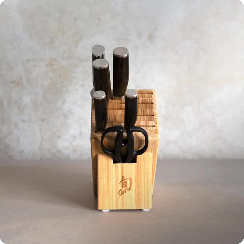 Miniatura 6 de Shun Premier - Juego de bloques esenciales de 7 piezas, incluye chef de 8 pulgadas, pelado de 4 pulgadas, utilidad de 6.5 pulgadas, cuchillos de pan