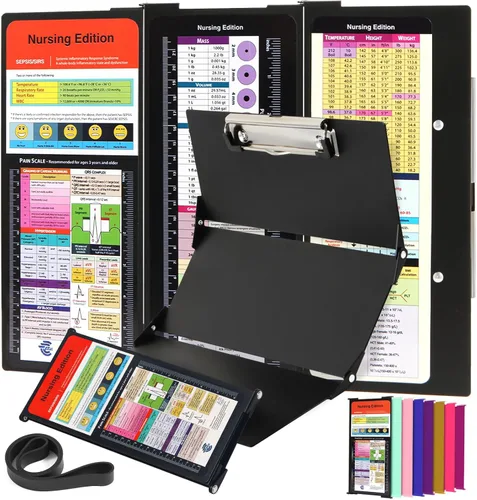 Miniatura 17 de Portapapeles de enfermería Edición de enfermería – 3 capas de aluminio plegable para enfermería Portapapeles de enfermería Esenciales