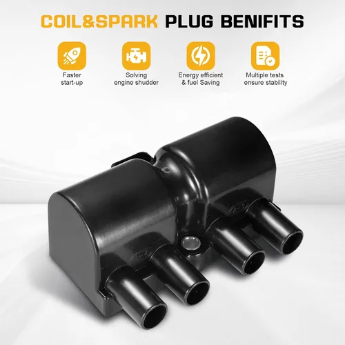 Miniatura 4 de QYL Paquete de bobinas de encendido compatible con Chevrolet Aveo Optra Pontiac Wave Suzuki Swift Reno Forza L4 2.0L 2004-2013 Reemplazar # C1480