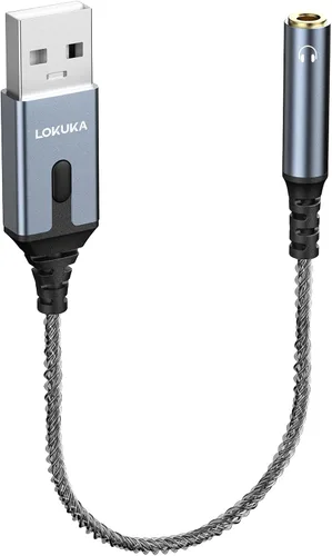 Miniatura 9 de Adaptador Bluetooth 5.3 a auxiliar para automóvil o amplificador, USB a receptor Bluetooth hembra de 0.138 in, compatible con altavoz con cable