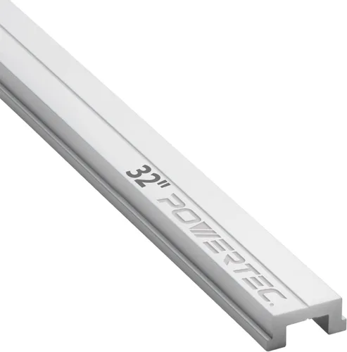 POWERTEC Barra de inglete de 32 pulgadas para sierra de mesa, trineo transversal, mesa de enrutador y sierra de cinta. Se adapta a ranura en T de