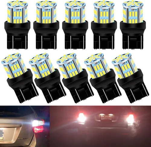 Miniatura 9 de 7440 7443 Bombillas LED de Señal de Giro Intermitente Luz Ámbar 7441 7444 T20 W21W WY21W Bombilla LED para Luz de Marcha/Trasera/Estacionamiento