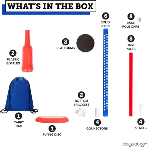 Miniatura 2 de Play Platoon Bottle Jam - Juego de discos voladores para adolescentes y adultos para jugar al aire libre - Juego de fiesta de patio del 4 de julio