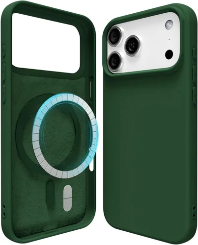 Miniatura 82 de oakxco Funda de silicona para iPhone 12 Pro Max, magnética, compatible con carga inalámbrica Magsafe, cubierta protectora de goma suave y delgada
