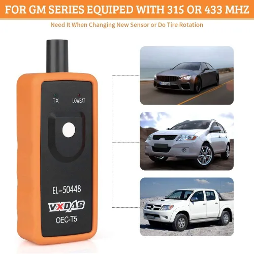 Miniatura 3 de VXDAS EL-50448 TPMS Herramienta de reinicio para GM Sensor de presión de neumáticos TPMS Herramienta de reaprendizaje para vehículos Buick Chevy