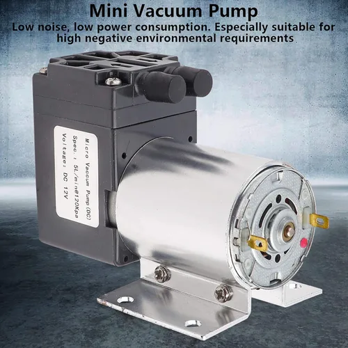 Miniatura 6 de bomba de vacío 12V, bomba de vacío eléctrica del compresor de aire de la succión del vacío de DC 5L/min 120kpa mini bomba de vacío