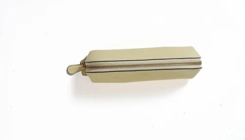 Miniatura 5 de Cockatoo Estuche para lápices de piel auténtica, soporte para accesorios, bolsa de papelería, estuche con cremallera para el trabajo y la oficina