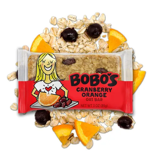 Miniatura 5 de Bobo's Barras de Arándano Naranja y Avena, Sin Gluten, Sin OGM, Avena Integral, Paquete de 12 Barritas de Snack Para Llevar Hechas