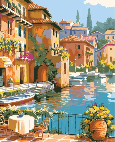 Miniatura 19 de QUITEDEW Pintura por números para adultos, pintura de cascada de montaña por números, kits de pintura de paisaje natural por números, adecuado
