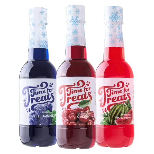 Miniatura 18 de Time for Treats Paquete de 3 jarabes con sabor a uva, cereza, frambuesa roja VKP1108, multicolor