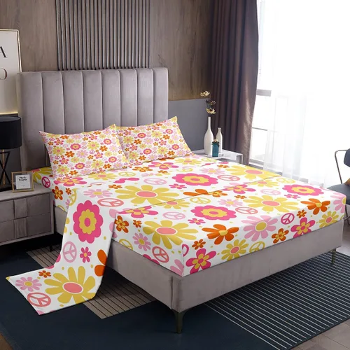 Miniatura 8 de Juego de sábanas con temática de camping feliz, juego de ropa de cama de viaje para niños, niñas, niños, adolescentes, decoración de dormitorio