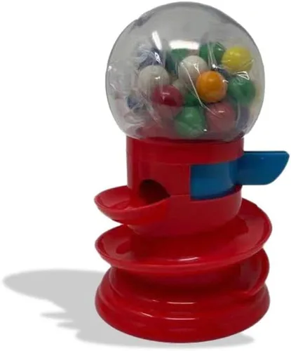 Miniatura 5 de Waloo Banco deportivo en espiral de chicles Dispensador clásico de caramelos de 6.5 pulgadas Bolas de chicle incluidas Toma centavos, níquel