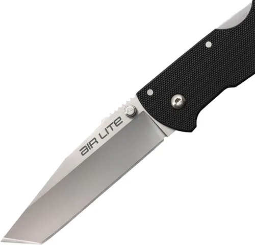 Miniatura 3 de Cold Steel Air Lite - Cuchillo plegable de bolsillo compacto de 3.5 pulgadas AUS10A con mango G-10 de 4.5 pulgadas, con bloqueo Tri-Ad