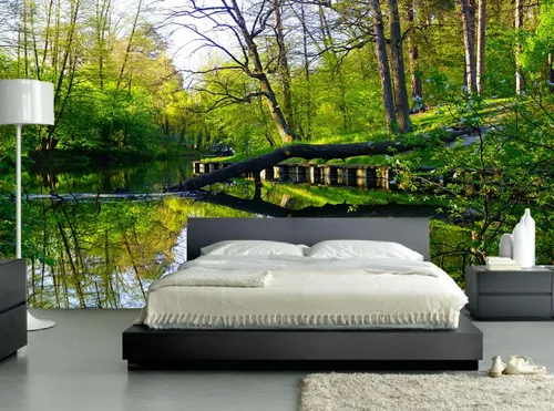 Miniatura 23 de FLFK Murales de Pared Despegables y Adhesivos de Paisaje de Cascada 78.7"x59" - Papel Tapiz Autoadhesivo Pintura Adhesivo Grande XXL Póster
