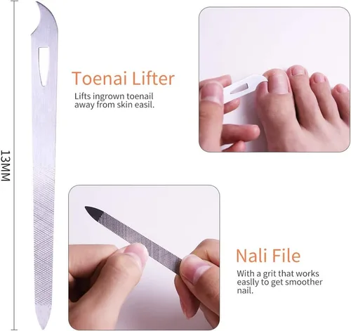 Miniatura 7 de Cortaúñas para dedos de los pies para uñas encarnadas o gruesas, recortador de uñas de los pies y podólogo profesional para personas mayores