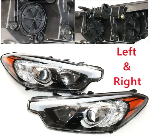 Miniatura 2 de Gdrasuya10 Conjunto de faros delanteros izquierdo del lado del conductor + lado derecho del pasajero para KIA Forte Kia Forte Koup KIA Forte Koup
