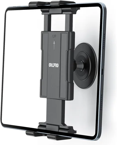 Miniatura 9 de OHLPRO Soporte de pared para tableta, giratorio de 360°, ajustable, universal, soporte para iPad, para cocina, oficina, almacén, hogar, compatible