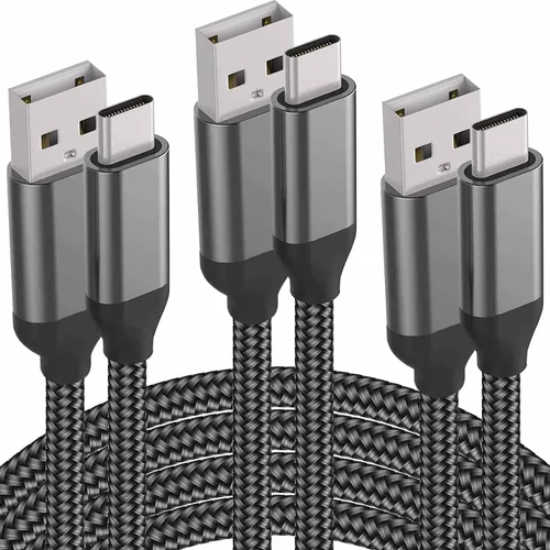 Miniatura 15 de Cable USB C de 10 pies para carga de iPhone 15 16 Pro Max, iPad Pro, carga rápida, cordón de nylon para Samsung Galaxy S24 S23 S22 S21 S20 S10, Note