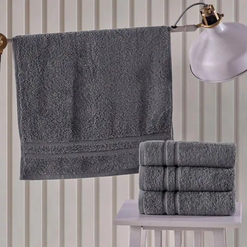 Miniatura 2 de Hawmam Linen Paquete de 4 toallas de mano color gris frío, algodón turco de 16 x 29 pulgadas, suaves, toallas pequeñas para baño