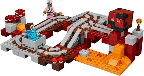 Miniatura 4 de LEGO Minecraft El Ferrocarril del Nether 21130