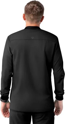 Miniatura 2 de Adar Addition Scrubs para hombre - Chaqueta médica con cremallera