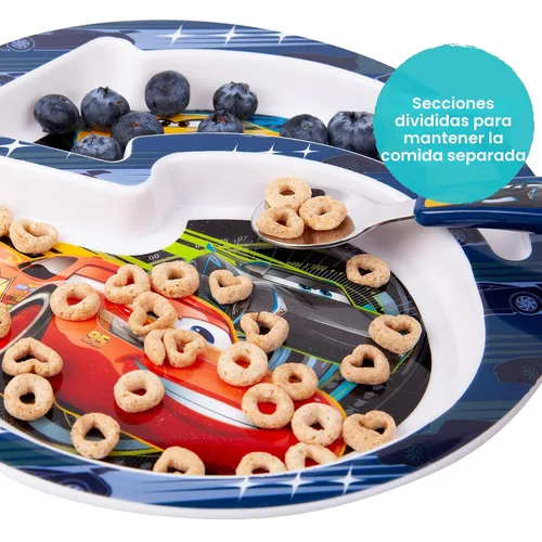 Miniatura 3 de The First Years Disney/Pixar Cars - Juego de vajilla – Platos y utensilios para niños pequeños – 4
