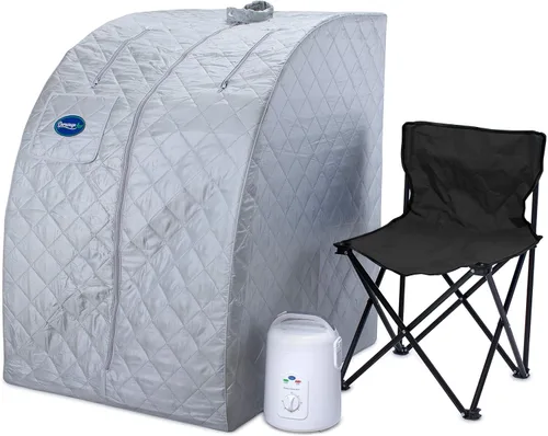 Miniatura 9 de Durasage - Sauna de vapor personal portátil para el hogar – Tienda de spa plegable para todo el cuerpo con generador de vapor de 800 W, temporizador