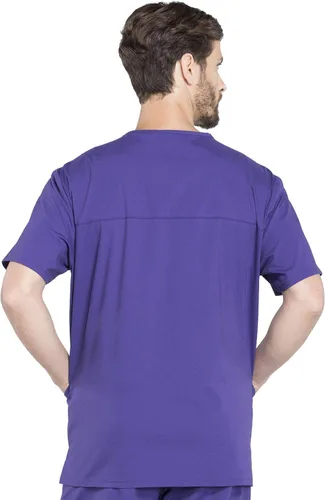 Miniatura 10 de Cherokee WW Professionals WW695 - Camisa de uniforme sanitario para hombre, con cuello en V