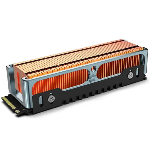 Miniatura 10 de JEYI M.2 2280 SSD disipador de calor, grafeno+hoja de cobre, ultradelgado de 0.5mm, conductividad térmica de 1500W/mK, para SSDs NVMe/SATA (5 piezas)