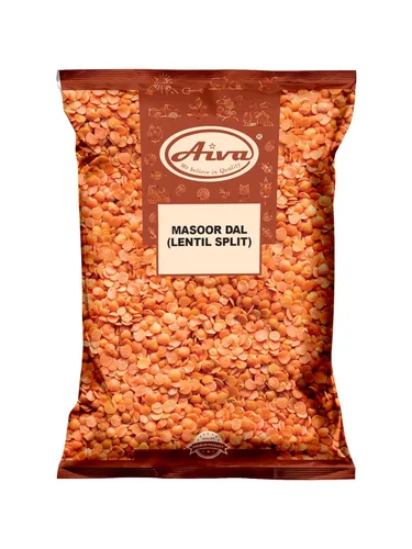 Aiva Masoor Dal (Lentejas partidas rojas) sin cáscara de 4 libras a granel | Calidad premium para sopas, guisos y cocina india