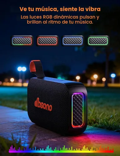 Miniatura 6 de Altavoz Bluetooth estéreo de 20 W sonido fuerte: tiempo de reproducción de 30 horas, resistente al agua IPX5, altavoces inalámbricos portátiles