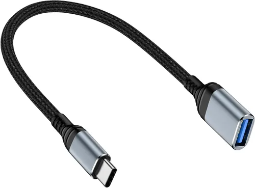 Adaptador USB C a USB, adaptador USB C a USB A macho de 5 Gbps para iPhone 17 Pro Max 16 Plus 15 Pro, Galaxy S25 A17, convertidor de cable USB tipo