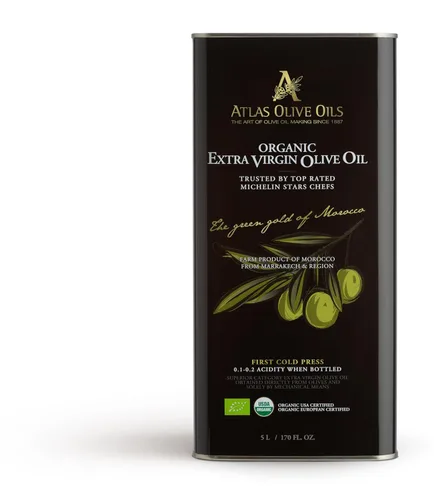 Miniatura 10 de Atlas 3 LT Aceite de oliva virgen extra orgánico prensado en frío con polifenoles de Marruecos Recién cosechado sin procesar de una sola granja