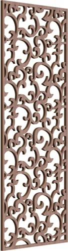 Miniatura 78 de Wheatland Paneles de pared decorativos de madera con calado, 9 3/8 pulgadas de ancho x 24 3/8 pulgadas de alto x 1/4 de alto, nogal