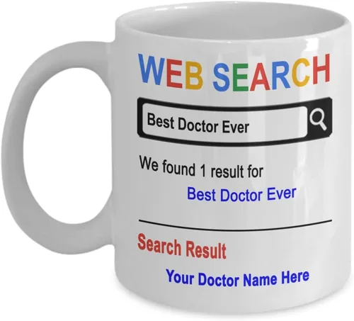 SpreadPassion Taza personalizada del doctor, taza del mejor doctor, taza personalizada del médico, regalo para el doctor, regalo de agradecimiento