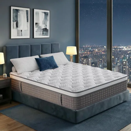 Miniatura 9 de BedsPick Colchón híbrido suave de 12 pulgadas en caja, tamaño King con espuma viscoelástica y resortes ensacados individualmente para apoyo