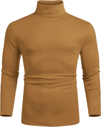 Miniatura 7 de COOFANDY Men's Slim Fit Basic Turtleneck Long Sleeve Lightweight Pullover Sweaters Casual Knitted Tops