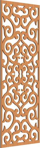 Miniatura 192 de Eveline - Paneles decorativos de pared de madera con calado, 13 3/8 pulgadas de ancho x 34 3/8 pulgadas de alto x 3/8 de alto, roble rojo rojo