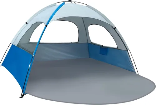 Miniatura 18 de NXONE Tienda de campaña de playa con protección UV UPF 50+, ligero y fácil de instalar, toldo de playa portátil para la familia, gran espacio