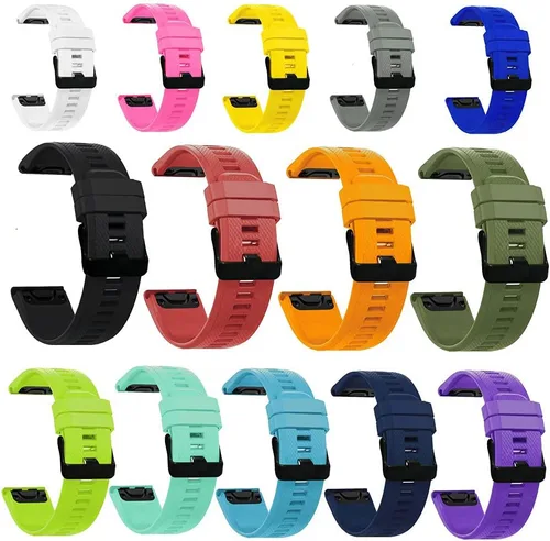 Miniatura 5 de AISPORTS Correa de reloj de ajuste rápido de 0.866 in compatible con Garmin Fenix 7/7 Pro/6/6 Pro/5/5 Plus, correa deportiva suave y transpirable