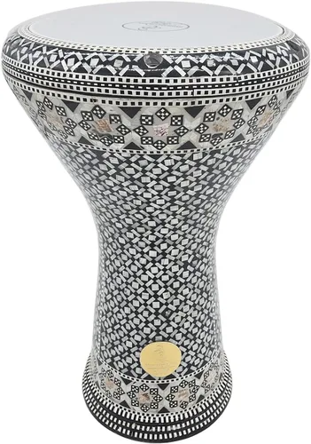Miniatura 15 de Gawharet El Fan Classic - Percusión de tambor Darbuka de nácar de 17 pulgadas (Alma)