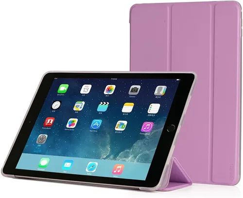 Miniatura 9 de RUBAN Funda para iPad Air 2 (versión 2014) – Delgado Ligero Protector Smart Shell Anti-Antiarañazos Antiarañazos Flexible Suave TPU Back Cover Stand
