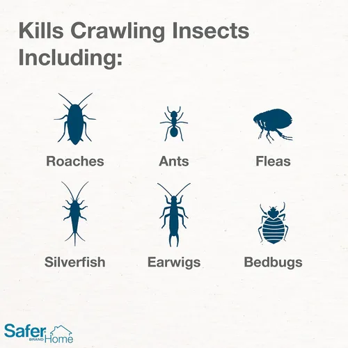 Miniatura 2 de Safer Home Ant & Crawling Insect Killer - Tierra de diatomeas - SH5168-Botella acolchada de 7 onzas para matar insectos - Listado OMRI - Mata