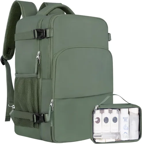 Miniatura 10 de Mochila de Viaje Sinaliy, Azul claro, Grande, Viajes
