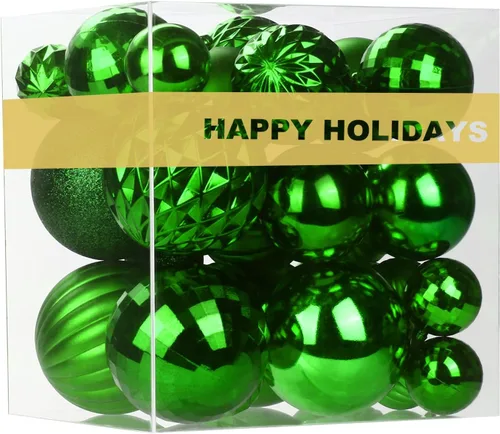 Miniatura 111 de Bolas de Navidad Grandes de 3.2" en Azul Bebé - Adornos para Árbol de Navidad, Bolas Colgantes Inastillables para Cumpleaños, Halloween, Boda