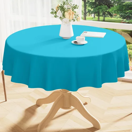 Miniatura 27 de Smiry Mantel cuadrado de vinilo impermeable de 54x54 pulgadas, protector de manteles de vinilo lavables, funda de mesa resistente a derrames