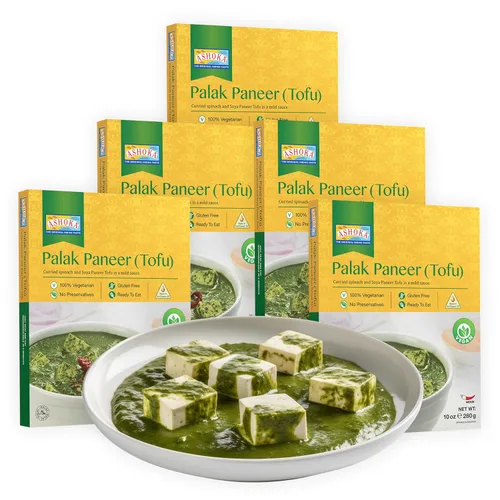Miniatura 32 de Ashoka Comidas indias tradicionales 1932, curry de verduras mixtas veganas, platos principales listos para comer para microondas, Shahi Navratan