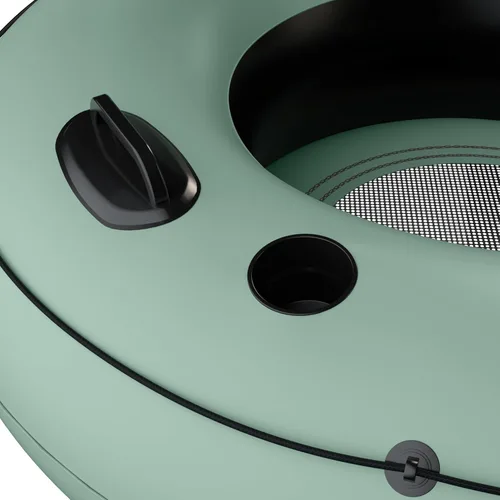 Miniatura 7 de Retrospec Siesta Float - Tubo inflable para río, flotador de agua de alta resistencia con respaldo y portavasos 300 libras Kit de reparación